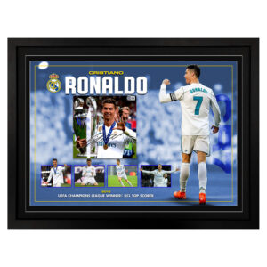 Cristiano Ronaldo - Real Madrid Signed & Framed 8x8" Photo Display (Beckett)