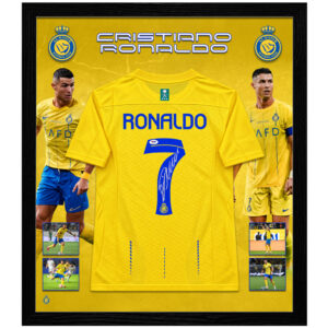 Soccer – Cristiano Ronaldo Signed & Framed Al Nassr Jersey (PSA/DNA)