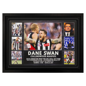 AFL - Collingwood Magpies "Dane Swan" Signed & Framed Photo Collage Display