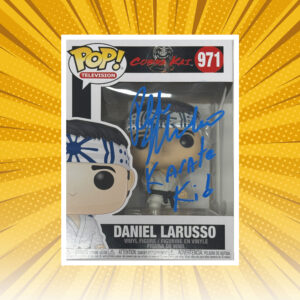 Daniel LaRusso – Cobra Kai #971 Autographed Funko Pop! Vinyl (JSA)