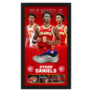 Basketball - Dyson Daniels Signed & Framed Basketball Shoe