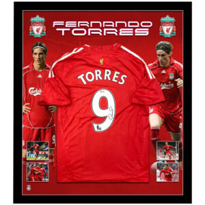 Soccer – Fernando Torres Signed & Framed Liverpool Jersey (Beckett)
