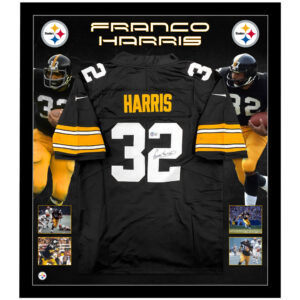 NFL – Franco Harris Signed & Framed Steelers Jersey (Beckett)