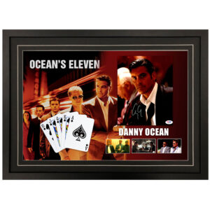 George Clooney Signed & Framed "Ocean's Eleven" 8x10 Photograph & Card Display (PSA)