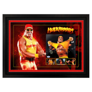 Hulk Hogan Signed & Framed 8x10 Photo Display B (PSA/DNA)