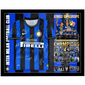 Soccer - Inter Milan 2010 EUFA Champion League Champs Squad Signed & Framed Jersey