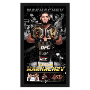 Islam Makhachev Signed & Framed UFC Glove