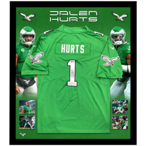 NFL – JALEN HURTS Signed & Framed Philadelphia Eagles Jersey (Beckett)
