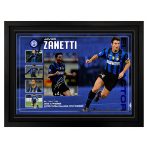Javier Zanetti - Inter Milan Signed & Framed 8x10 Photo Display (Beckett)