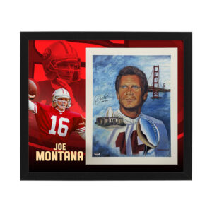 San Francisco 49ers - Joe Montana Signed & Framed 16x20 Photo Display (PSA)