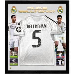 Soccer – Jude Bellingham Signed & Framed Real Madrid Jersey (Beckett)