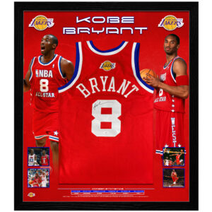 Basketball - Kobe Bryant Signed & Framed Lakers NBA All-Stars Jersey (JSA)