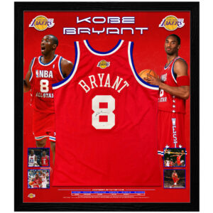 Basketball - Kobe Bryant Signed & Framed Lakers NBA All-Stars Jersey (JSA)