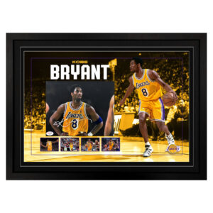Kobe Bryant Signed & Framed 8x10 Photo Display B (PSA/DNA)