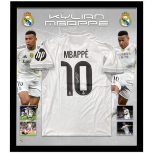 Soccer – Kylian Mbappe Real Madrid Signed & Framed Jersey (ICONS)