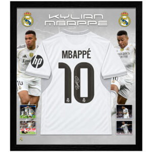 Soccer – Kylian Mbappe Real Madrid Signed & Framed Jersey (ICONS)