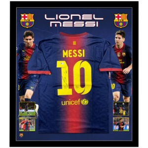 Soccer – Lionel Messi Signed & Framed 2012-13 Barcelona Jersey (Beckett)