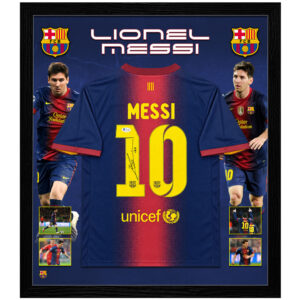 Soccer – Lionel Messi Signed & Framed 2012-13 Barcelona Jersey (Beckett)