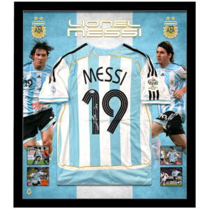 Soccer – Lionel Messi Argentina 2006 FIFA World Cup Signed & Framed Jersey (Beckett)