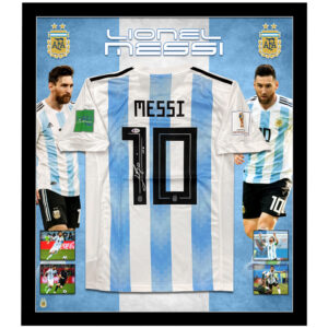 Soccer – Lionel Messi Argentina 2018 FIFA World Cup Signed & Framed Jersey (Beckett)