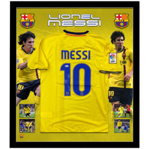 Soccer – Lionel Messi Signed & Framed 2008-2009 FC Barcelona Jersey (Beckett)