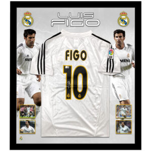 Soccer – Luis Figo Signed & Framed Real Madrid Jersey (Beckett)