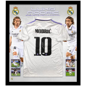 Soccer – Luka Modric Signed & Framed Real Madrid 2023 Jersey (Beckett)