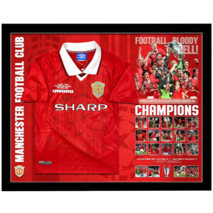 Soccer – Manchester United 1999 UEFA Champions League Team Signed & Framed Jersey