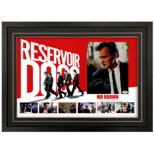 Reservoir Dogs - Quentin Tarantino "Mr Brown" Signed & Framed 8x10 Photo Display (PSA)