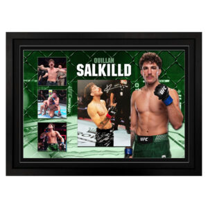 UFC - Quillan Salkilld Signed & Framed 8x20 Photo Display