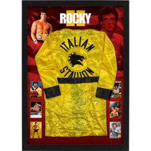 Sylvester Stallone - Signed & Framed Rocky II Boxing Robe (Authentic Signings)