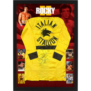 Sylvester Stallone - Signed & Framed Rocky II Boxing Robe (Authentic Signings)