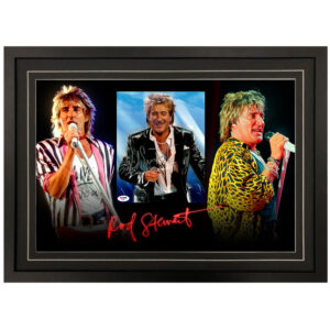 Music - Rod Stewart Signed & Framed 8x10 Photo Display (PSA)