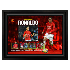 Cristiano Ronaldo - Manchester United Signed & Framed 8x10 Photo Display (Beckett)