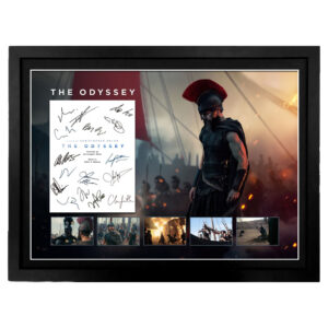 Cast Signed & Framed "The Odyssey" Movie Script Cover