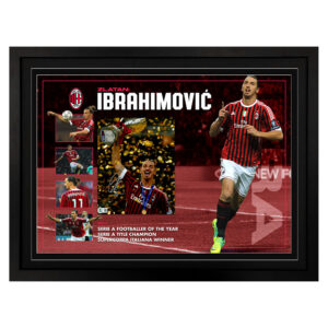 Zlatan Ibrahimović - AC Milan Signed & Framed 8x10 Photo Display (Beckett)