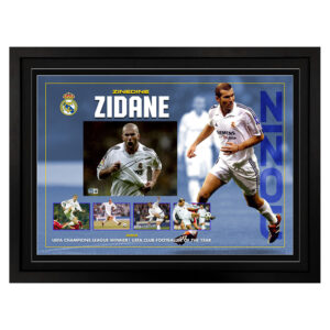 Zinedine Zidane - "Real Madrid" Signed & Framed 8x10 Photo Display (Beckett)