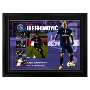 Zlatan Ibrahimović - Paris Saint-Germain Signed & Framed 8x10 Photo Display D (Beckett)