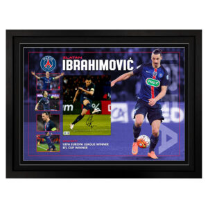 Zlatan Ibrahimović - Paris Saint-Germain Signed & Framed 8x10 Photo Display C (Beckett)