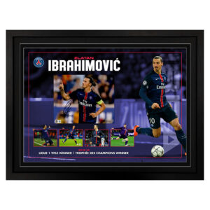 Zlatan Ibrahimović - Paris Saint-Germain Signed & Framed 8x10 Photo Display (Beckett)