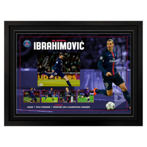 Zlatan Ibrahimović - Paris Saint-Germain Signed & Framed 8x10 Photo Display B (Beckett)