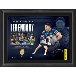 North Queensland Cowboys - Jason Taumalolo Signed & Framed "Legendary" Lithograph