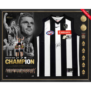 Scott Pendlebury Signed & Framed Collingwood Legacy Guernsey Display