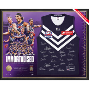 PRE-ORDER Fremantle Dockers 2026 Premiers Team Signed Guernsey
