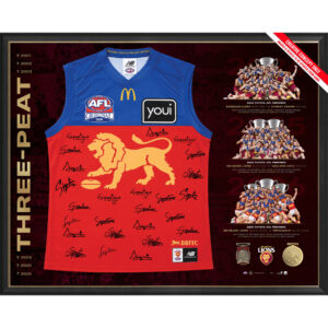 PRE-ORDER Brisbane Lions 2026 Premiers Team Signed Guernsey