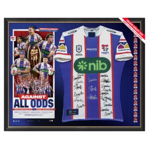 PRE-ORDER Newcastle Knights 2026 Premiers Team Signed Jersey