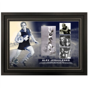 AFL - Carlton Blues "Alex Jesaulenko" Signed & Framed 10x5 Photo Display