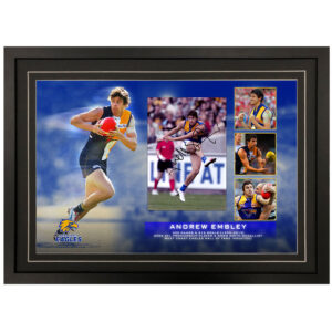 AFL - Westcoast Eagles "Andrew Embley" Signed & Framed 8x12 Photo Display