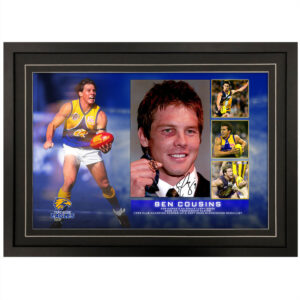 AFL - Westcoast Eagles "Ben Cousins" Signed & Framed 8x12 Photo Display