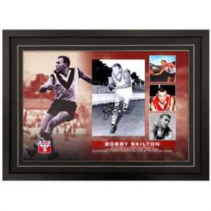 AFL - South Melbourne Swans "Bobby Skilton" Signed & Framed 8x10 Photo Display
